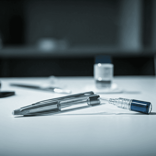 Medical equipment on clinic desk