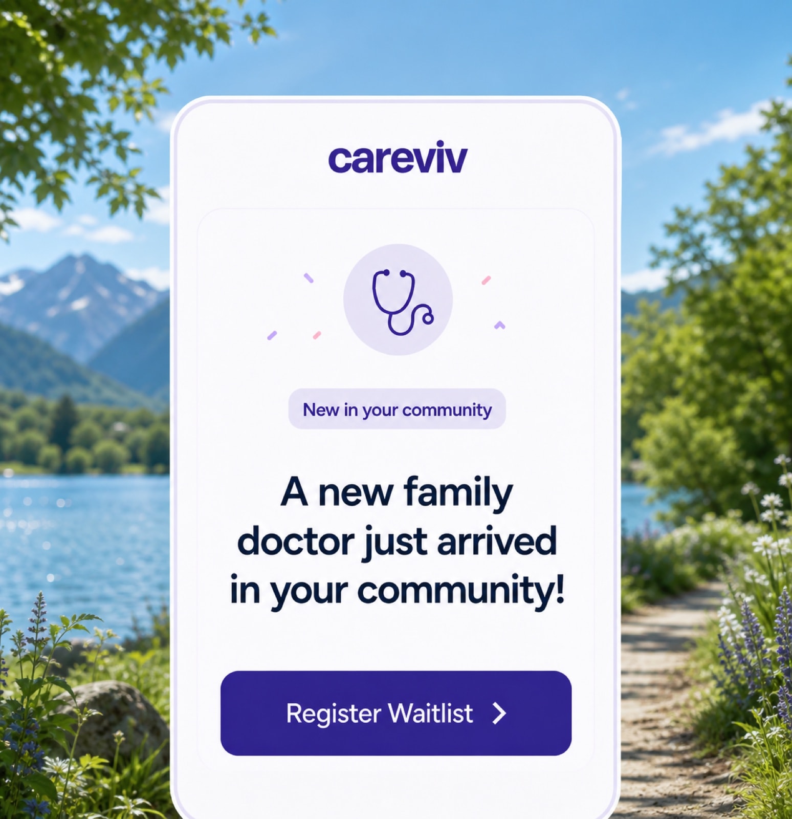 Careviv partner platform on iPhone showing UK GP recruitment pipeline and partner clinic matching