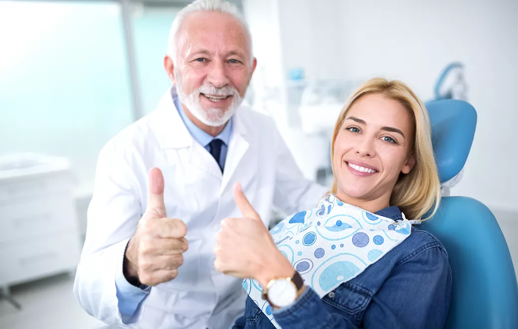Dentist at False Creek patient care