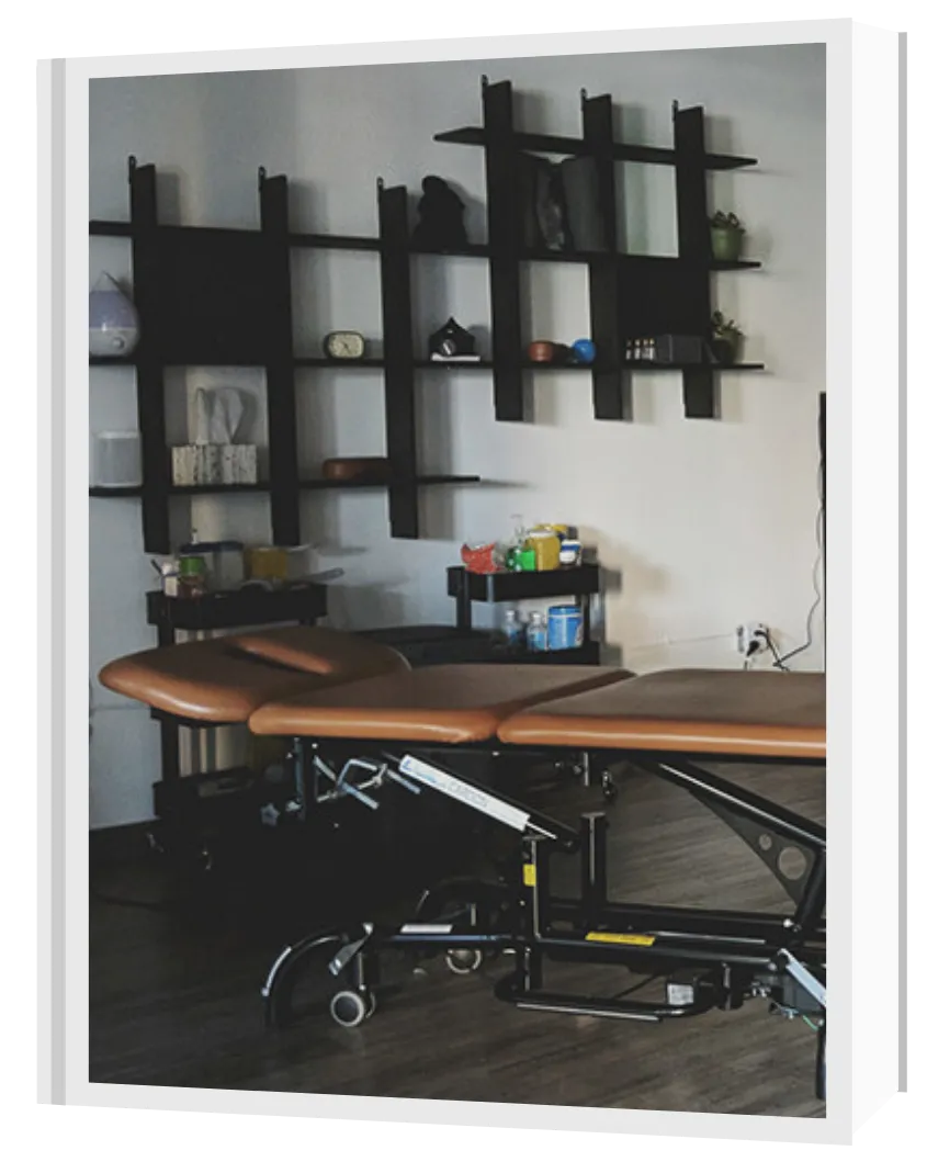 Treatment tables at The Physio Shop